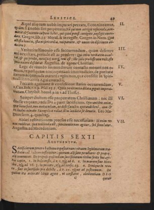 Capitis Sexti Argumentum.