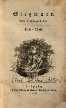 Siegwart : Eine Klostergeschichte, 1