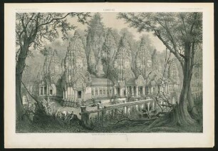 Pl. IX. Cambodge. Ruines du Baion (Monument aux 42 tours)