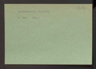 Lachenmaier, Wilhelm