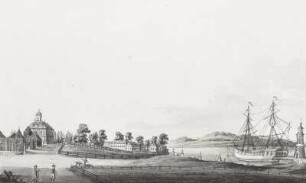 Der Fasan-Garten in Moritzburg : Moritzburg, Fasanschlösschen mit Leuchtturm und Schiff