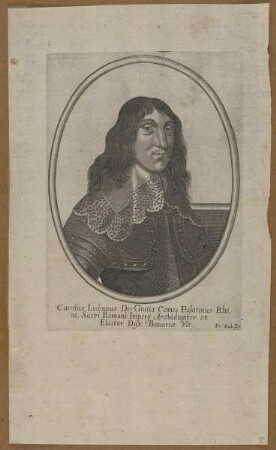 Bildnis des Carolus Ludouicus, Kurfürst der Pfalz