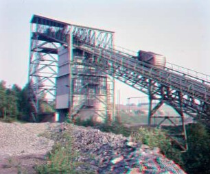 Niederschlema, Wismut Schacht 371, Übertage: Schrägaufzug