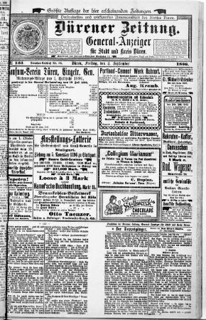 Dürener Zeitung. 1886-1919