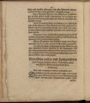 Dem Edlen vesten und Hochgelehrten Jost Henrich Heidfelden ...