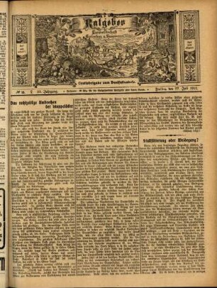 Ausgabe vom Sonntag, den 27. Juli 1913.