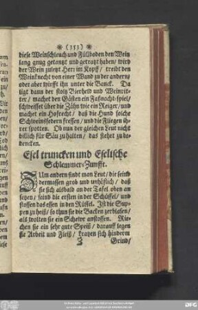 Esel truncken und Eselische Schlemmer-Zunfft.