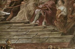 Allegorie auf die Kanonisation des Johann von Nepomuk sowie Büßende und Verehrende aus allen Volksschichten