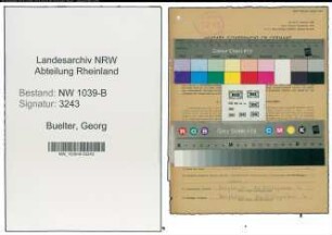 Entnazifizierung Georg Buelter , geb. 21.10.1913 (Webmeister)