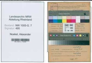 Entnazifizierung Alexander Noekel , geb. 20.08.1911 (Ingenieur)