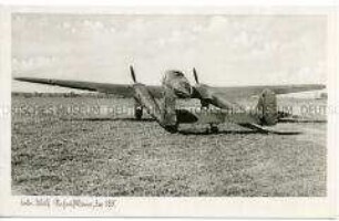Flugzeug "Fw 189" am Boden