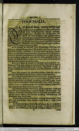 Lebenslauf : Personalia