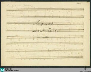 Morgengruß - Don Mus.Ms.Ded. 21 : pf; a