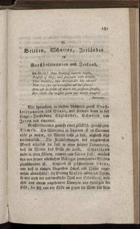 Britten, Schotten, Irrländer in Großbrittannien und Irrland.