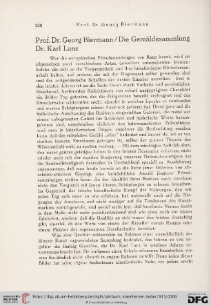 1: Die Gemäldesammlung Dr. Karl Lanz
