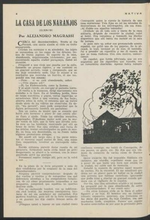 La casa de los naranjos : (Cuento)