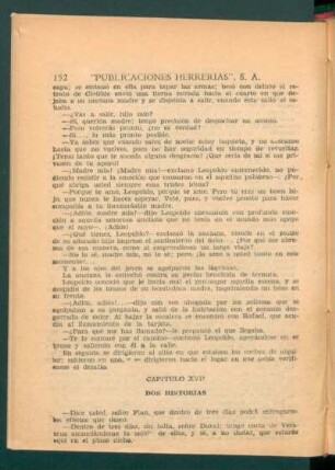 Capítulo XVII - Dos historias