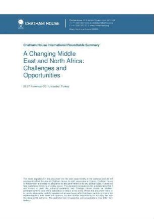 A changing Middle East and North Africa: challenges and opportunities