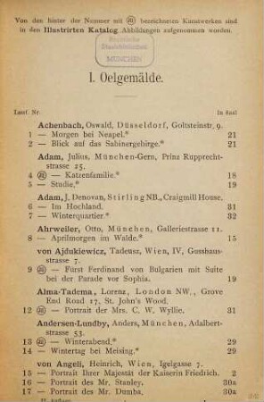 Münchener Jahresausstellung von Kunstwerken aller Nationen im Kgl. Glaspalaste 1894 : (Sammlung darauf bezüglicher Schriften), 1a