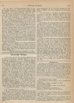 357-360 Literarische Notizen
