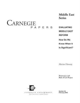 Evaluating Middle East reform : how do we know when it is significant?