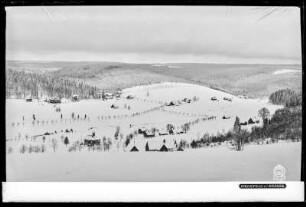 Rehefeld im Erzgebirge mit Schnee
