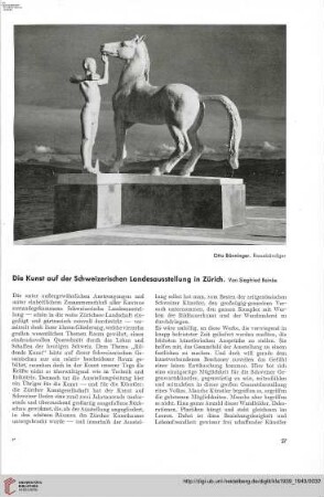 55: Die Kunst auf der Schweizerischen Landesausstellung in Zürich