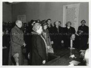 Grete Weiser vor der Entnazifizierungskommission