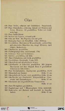 Glas (Nr. 576-621)