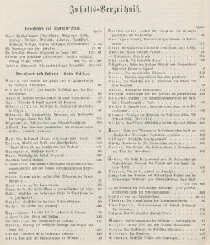 V-XIV Inhaltsverzeichnis