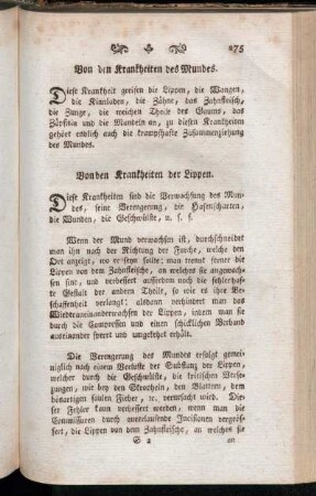 Von den Krankheiten des Mundes.