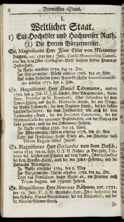 I. Weltlicher Staat