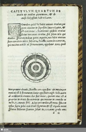 Capitulum Quartum De circulis & motibus planetarum, & de causis Eclipsium Solis et Lunae