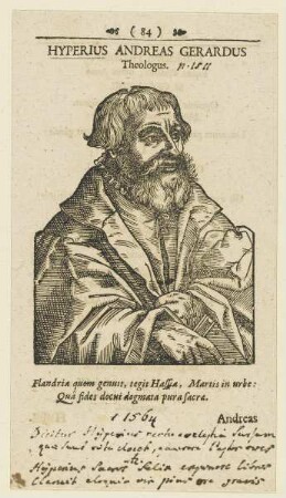 Bildnis des Andreas Gerardus Hyperius