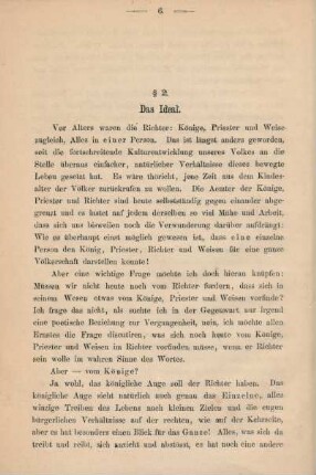 § 2. Das Ideal.