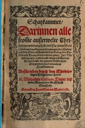 Schatzkammer der frommen Christen
