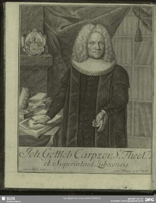 Joh. Gottlob Carpzov, S. Theol. D. et Superintend. Lubecensis