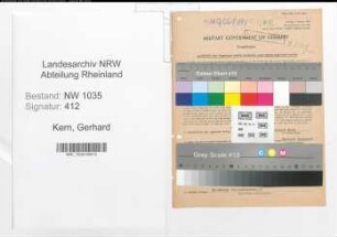 Entnazifizierung Gerhard Kern , geb. 28.07.1893 (Angestellter)