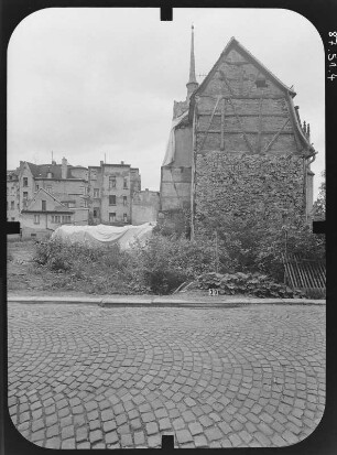 Gera-Untermhaus, Mohrenplatz 4. Otto-Dix-Haus (1. Dr. 18.Jh.). Giebelansicht