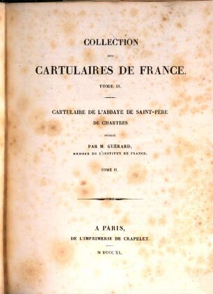 Cartulaire de l'abbaye de Saint-Père de Chartres. 2