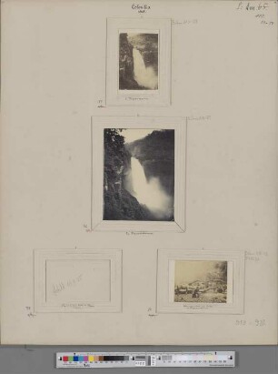 Kolumbien. 1868 : Tequendama - Wasserfall