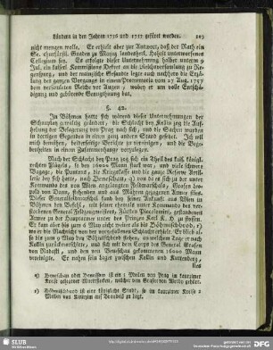 §. 43. [Oesterreichischer Bericht von der Schlacht bey Collin]