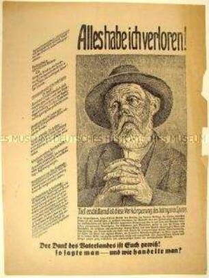 Programmatischer Wahlaufruf der Reichspartei für Volksrecht und Aufwertung.