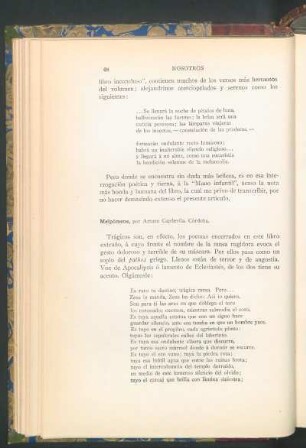 Melpómene, por Arturo Capdevila. Córdoba