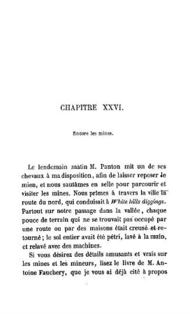 CHAPITRE XXVI. - Encore les mines
