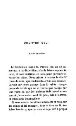 CHAPITRE XXVI. - Encore les mines