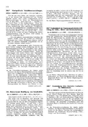 Zuständigkeit der Regierungspräsidenten (Abteilung für Volks-, Mittel- und Berufsschulwesen) : [Erziehung] ; [Für das Reich] ; [Amtliche Erlasse] ; [Amtlicher Teil]