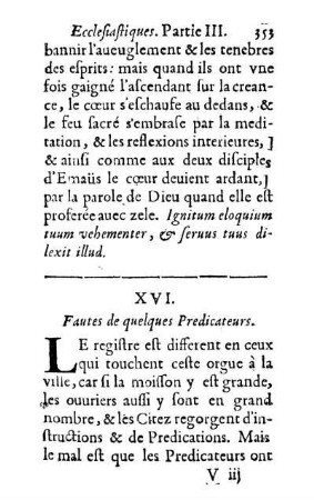 XVI. Fautes de quelques Predicateurs