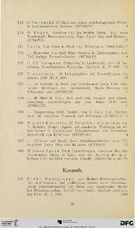Keramik (Nr. 284-348)