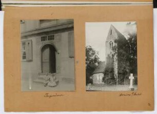 Schneiderei Bartz, Tangermünde / Kirche, Arnim: Ansicht Portal Tangermünde, Ansicht Arnim (aus: Skizzen- und Fotoalbum 29)